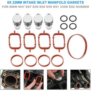 Past Voor Bmw 320d 330d 520d 525d 530d SI-A0136 6 Set Diesel Auto Swirl Flap Bungs Blanks Intake Pakkingen Kit 33 Mm Auto Accessoires