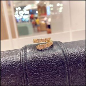 Korea Stijl Snake Ring Prachtige Open Ring Elegante Dames Banket Sieraden