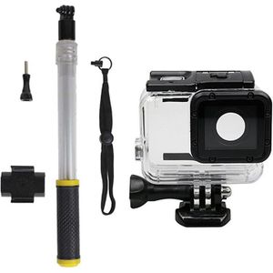 Transparante Intrekbare Floaty Pole Selfie Stick Monopod Voor Gopro 7 6 5 4 3 + Duiken Drijfvermogen Staaf Voor Sjcam voor Xiaomi