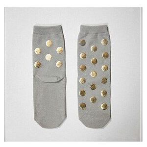Kid 'S Peuter Chic Gold Stempelen Dots Sokken Voor Jongens Meisjes Gouden Stip Printing Sokken Kinderen Korte Sok Sox voor 1-8Y