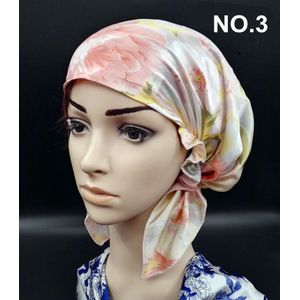 100% Zijde Night Cap Zacht Slapen Cap Night Wrap Hoofd cover Haarverzorging Elastische Band