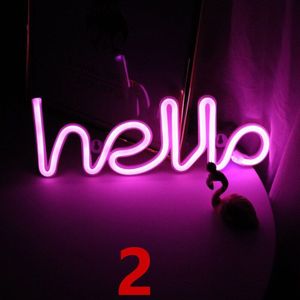 Led Neon Hello Modeling Lamp Decoratieve Led Verlichting Ketting