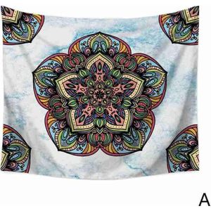 Mandala Bloem Polyester Vierkante Tapijt Muur Opknoping Muur Voor Home Deken Decoratie Tapijt Mat Yoga Slaapkamer Boho Gooi Z1D9