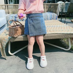 2-7T Zomer Jeans Shorts Voor Meisjes Peuter Kind Baby Kleding Leuke Denim Rok Shorts Elegante Mode Streetwear broek
