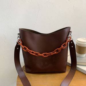 Yogodlns Mode Emmer Tas Voor Vrouwen Pu Leather Chains Crossbody Tas Vrouwelijke Messenger Bag Grote Capaciteit Handtas Bolso