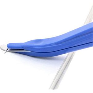 1PCS Draagbare Kantoor Nietmachine Remover Blauw Pull Pen Metalen Hoofd Nagelpistool Verminderen Office School Thuis Fixing Tool