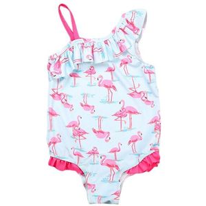Kids Baby Meisjes Flamingo Badmode Mooie Kinderen Badpak Leuke Eendelig Badpak 2-7Year Monokini Beachwear