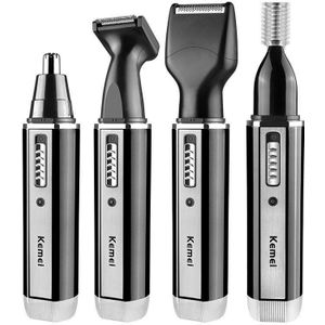 Kemei Oplaadbare Elektrische Alle In Een Tondeuse Voor Mannen Grooming Kit Baard Trimer Facial Wenkbrauw Trimmer Neus Oor Scheerapparaat