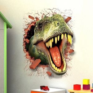 Auto 3D stereo muurstickers 3D dinosaurus glas stickers fabrikanten stickers creatief decoratief behang