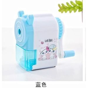 Koreaanse Stijl Hand Crank Mechanische Accessoire Puntenslijper Creatieve Student Cartoon Print Puntenslijper Voor Kinderen School Aanbod