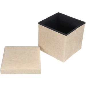 25X25X25Cm Opslag Vierkante Vouwen Poef Zetel Kruk Bankje Doos Kleine Sofa Voetsteun Home Meubels Decor kid Stoel Voet Kruk