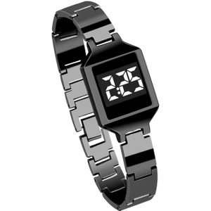 Europese Sleek Luxe Mannen Horloge Legering Digitale Led Sport Armband Casual Paar Polshorloge Relogio Masculino