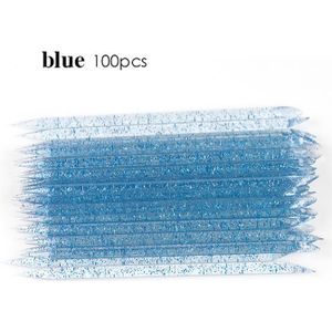 100Pcs Crystal Nail Art Cuticle Pusher Remover Double End Herbruikbare Nagels Care Pedicure Manicure Nagels Accessoires Gereedschap