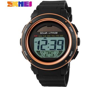 SKMEI Horloge zonne-energie Mannen Elektronische Sport Horloges Multifunctionele Outdoor Waterbestendig Digitale Horloges