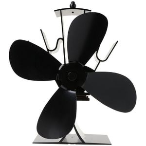 Thuis Stille Kachel Ventilator Met 4 Bladen Warmte Aangedreven Elektrische Ventilator Voor Haard