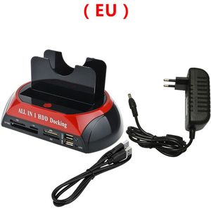 HDD Docking Station USB 2.0 Hard Drive Card Reader Hub 2.5 3.5 SATA IDE Dock Adapter