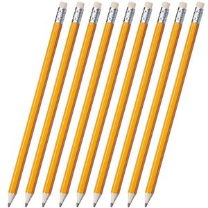 Potloden Potloden Geslepen Met Gum Top Hb Pre-Geslepen Potlood Geel 30-Pack Refill Kantoor School Briefpapier