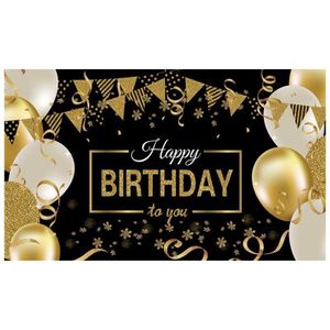 Happy 1 Birthday Roségoud Banner - Kroonelement