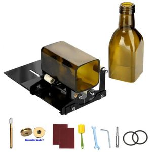 Diy Glazen Fles Cutter Tool Vierkante Ronde Wijn Bier Flessen Snijmachine Kit C90A