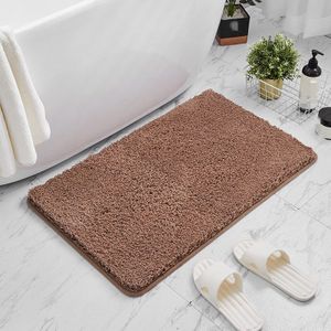 Nieuw Home Decor Effen Tapijt Dikke Eenvoudige Stijl Zachte Badmat Waterabsorberend Toilet Vloerkleed Machine Wasbare Badkamer Tapijten