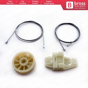 Bross Auto-onderdelen BWR318 Elektrische Ruitbediening Regulator Reparatie Kit Voor Rechts Deur Voor Citroen C3 2002 Gemaakt in Turkije