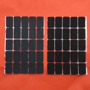 Wit en zwart 2*3 Cm 100 Pairs Magic Nylon vierkante Sticker Dubbelzijdige Haken Loops Pads Dot sluiting Tape Naaien Craft