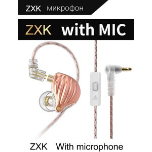 QKZ ZXK ZSN MT1 Pro Hi-FI 1DD Dynamic In-ear Earphone Drive HIFI Bass Metal Monitor Running Sport Earphones Headphone TA1 BA15
