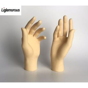 1 paar Vrouwelijke Mannequin Hand Arm Display Base Vrouwen Handschoenen Sieraden Model Stand gemonteerd op de arm Huid kleur hand