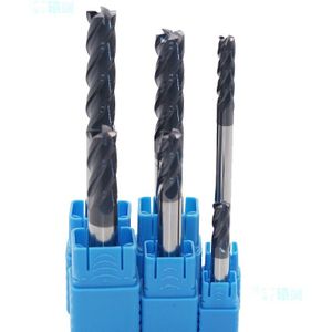 1pcs carbide end mill 1mm 1.5mm 2mm 2.5mm 3mm 4mm endmills cutter HRC50 4F Wolfraam Stalen Frees Frezen CNC tool