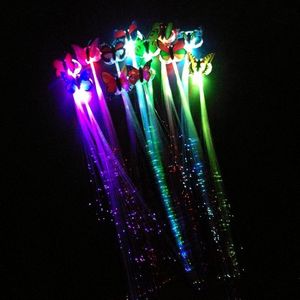 Kleurrijke Led Glowing Flash Pruiken Haar Gevlochten Clip Haarspeld Toon Jaar Party Kerst Decor Levert Hoofdband Lichtgevende Tp