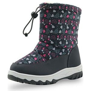 Apakowa Meisje Winter Platform Laarzen Dikker Wollen Pluis Linning Kids Bloemen Snowboots Met Top Trekkoord Rits Kinderen Schoenen