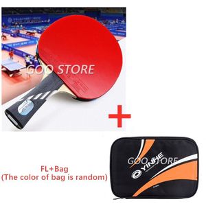 Yinhe 10-Ster Racket Galaxy 5 Hout + 2 Carbon Off + + Pips-In Rubber Tafeltennis Rackets ping Pong Bat