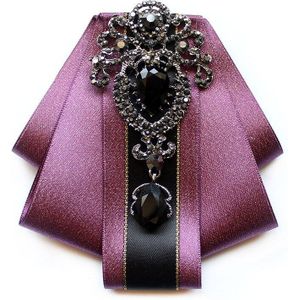 Hoogwaardige Handgemaakte Diamanten Britse Stijl Strikjes Bruidegom Stalknecht Jurk Pak Strass Bowtie Voor Mannen Bruiloft Accessoires