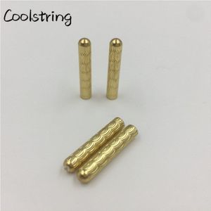 Coolstring 4 pcs/1 Set Schoenveters Metalen Aglets 4x22mm Geïnspireerd Naadloze Gold Tips Voor Sweatshirt Kap veters Shoestring Uiteinden