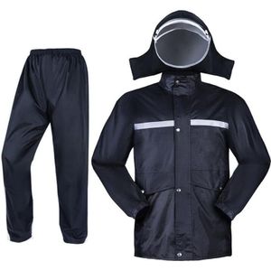 Regenjas Regenbroek Mode Reflecterende Ademend Mannen Vrouwen Regen Jas Outdoor Waterdichte Regenkleding Motorcycle Hooded Regenpak