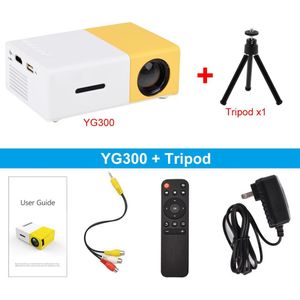 YG300 Pro Mini Projector Audio YG-300 Hdmi-Compatibel Usb Portable Voor 1080P Home Media Video Player Kid YG300 projector