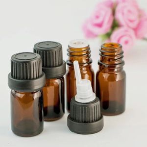 5 Pcs 5-100 Ml Hoofd Amber Bruin Glas Druppel Fles Aromatherapie Vloeistof Voor Essentiële Basic Massage Olie Pipet flessen Hervulbare