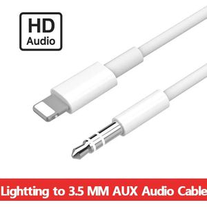 Adapter Audio Kabel Voor Apple 7/8/X/11/12 Auto Audio Adapter Kabel Aux Lightting Tot 3.5mm Adapter Audio Kabel