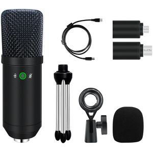 USB Condensator Microfoon Kit Karaoke Microfoon Studio Microfoon voor Telefoon Live-uitzending Online Chatten Opname