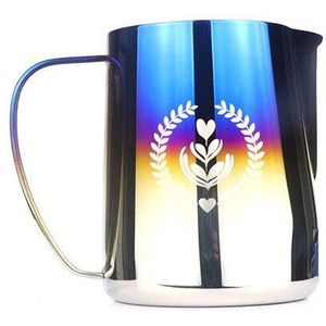 Koffie Pitcher Cup 600 Ml Rvs Melk Opschuimen Jug Mokken Espresso Koffie Accessoires Pitcher Barista Craft Opschuimen Jug