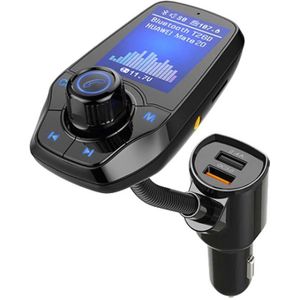 Grote Scherm Dual Usb Fm-zender Aux Modulator Bluetooth Auto MP3 Speler Quick Charge 3.0 Car Charger Kit Snelle Telefoon lader
