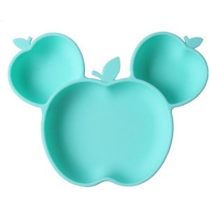 Siliconen Kom Voor Babyvoeding Bijtring Baby Speelgoed 0-12 Maanden Apple Cartoon Voeden Set Baby Servies Accessoriesa