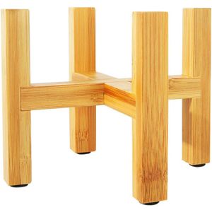 Duurzaam Hout Planter Pot Trays Bloempot Rek Sterke Vrijstaande Bonsai Holder Home Garden Indoor Display Plant Stand Plank