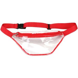 Vrouwen Eenvoudige Helder Transparant Taille Verpakking Mode PVC Fanny Pack Vrouwen Riem Bum Zakken