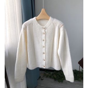 Herfst En Winter Vrouwen Trui Alpaca Korte Dikke Gebreide Vest