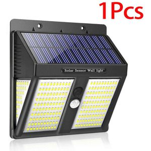 2 Stks/pak Solar Wandlamp Spaarlamp Menselijk Lichaam Inductie 250LED Licht Outdoor Waterdichte Tuin Motion Sensor Solar Light