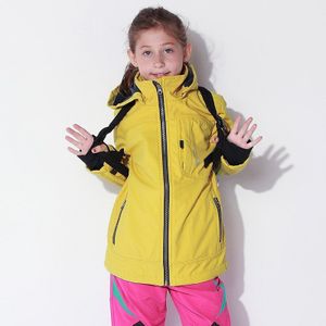 Herfst kinderen Soft Shell Jas Neutrale Outdoor Sport Hoodie Kinderen Skiën WarWm indproof Waterdichte Jas Tops