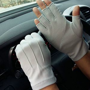 2022 Mannen Vingerloze Anti-Slip Rijden Handschoenen Vrouwen Zon Bescherming Handschoenen Zomer Mannelijke Dunne Ademende Anti-Uv Fietsen Handschoenen