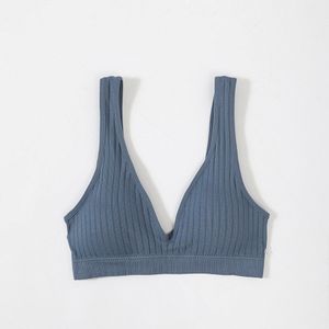 V Vorm Hemdje Vrouwen Mouwloos Katoenen Vest Dames Tank Top Naadloze Basic Gewatteerde Zomer Top