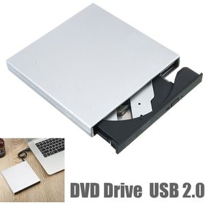 Voor Pc Laptop Win 7/8 1 Pc Slim Usb 2.0 Externe Dvd Cd Writer Brander Reader Speler DVD-ROM CD-RW pohiks